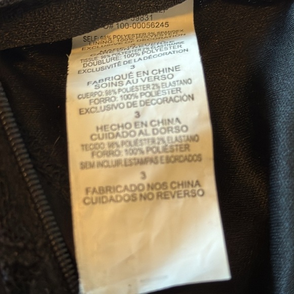 My Michelle Y2K Black Lace Crop Top SZ 3 glitter/witchy feminine whimsygoth vamp - Picture 6 of 7